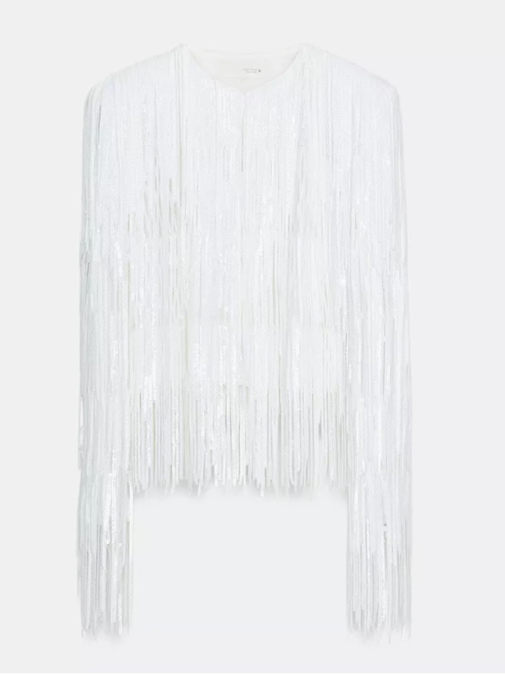ZARA SEQUIN FRINGE JACKET - Picture 16 of 16